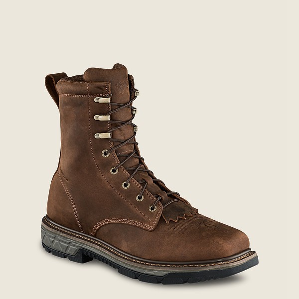 Red Wing Mens Rio Flex - 8-inch Waterproof Toe - Safety Boots Brown - 1968PUHIX